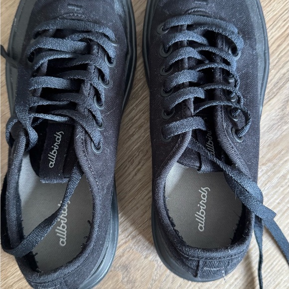 Black Canvas Allbirds Sneakers - Pipers - Picture 3 of 10